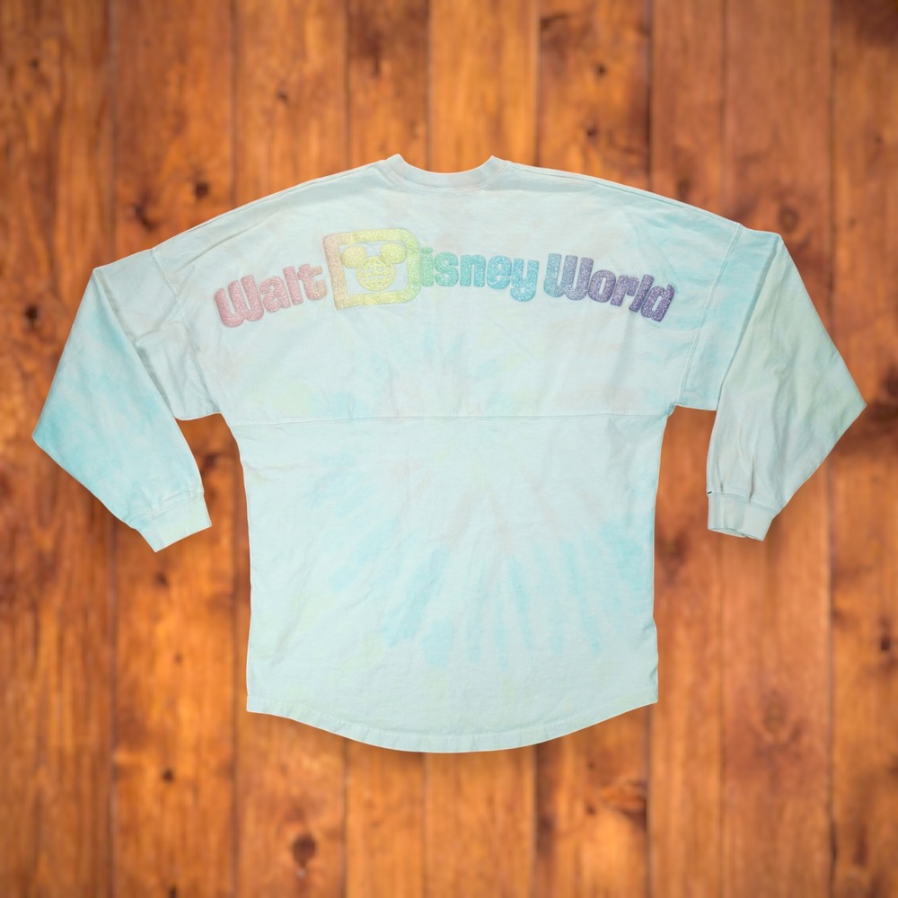 WALT DISNEY WORLD Parks Florida Tie Dye Cotton Candy Spirit Jersey Size Medium